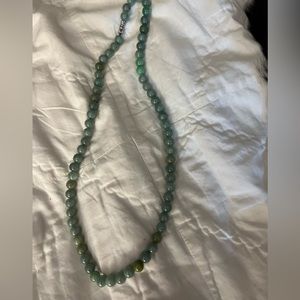 Light green necklace, some type of jade but do not know quality!